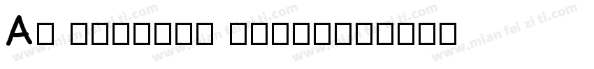 AR Gothic1 Extra字体转换